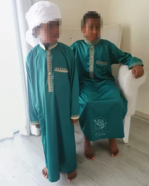 Qamis Bilal Vert - Enfant