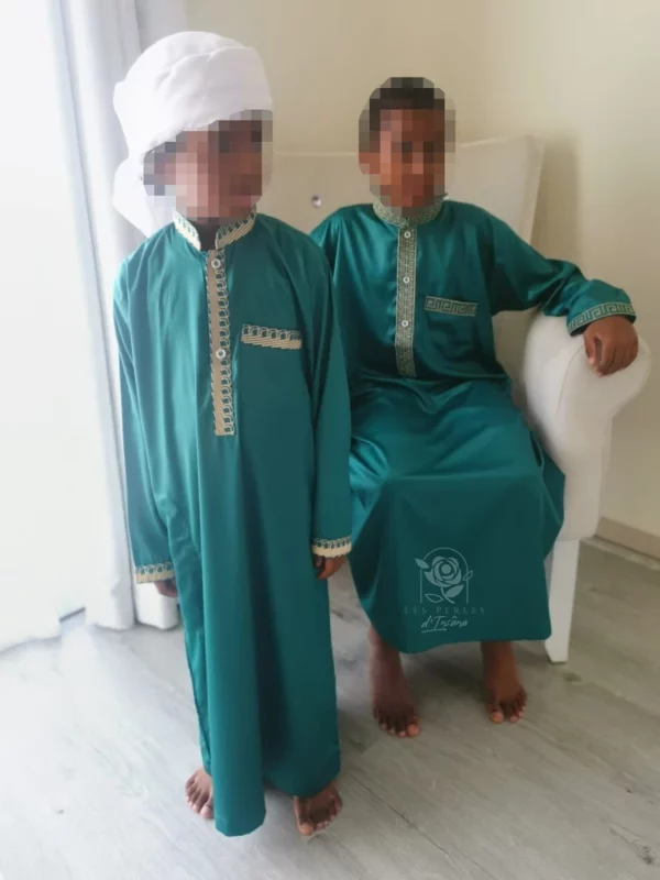 Qamis Bilal Vert - Enfant
